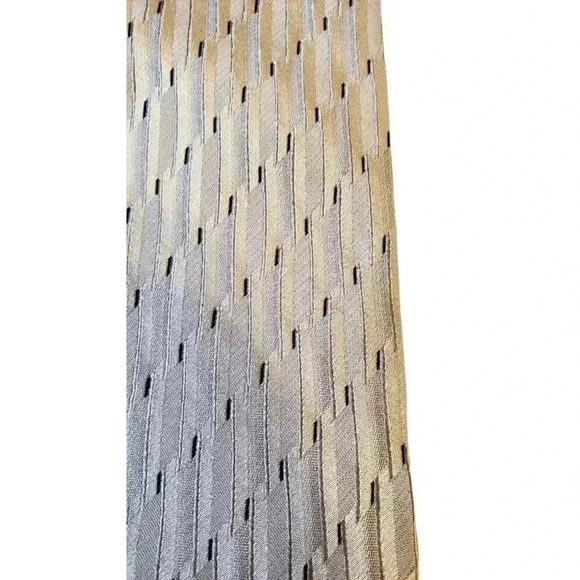 Perry Ellis Portfolio Mens Classic Formal Business Geometric Print Tie Silver - Picture 2 of 12